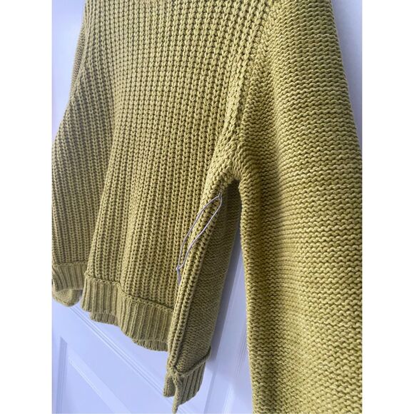 Habitat: Clothes  to Live In Green Knit Long Sleeve Sweater Sz M - Picture 12 of 14